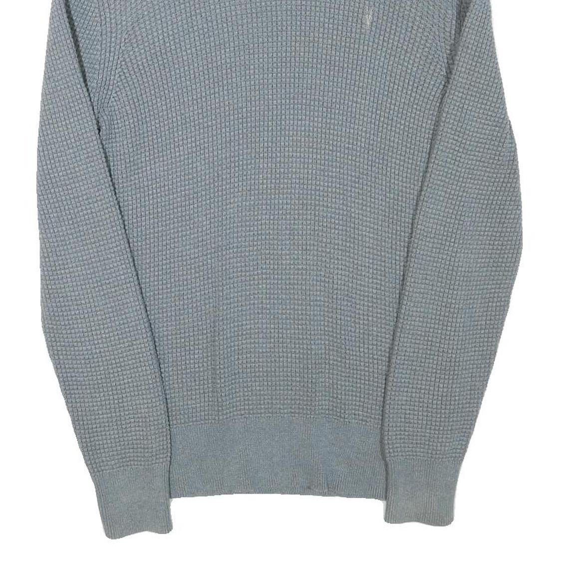 ALL SAINTS Mens Grey Cotton Blend Patterned Crew Neck Basic Knit Jumper M Casual