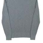 ALL SAINTS Mens Grey Cotton Blend Patterned Crew Neck Basic Knit Jumper M Casual