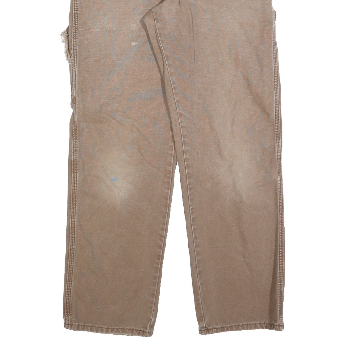 DICKIES Mens Regular Fit Workwear Beige Denim Jeans W32 L30 Durable Cotton Blend