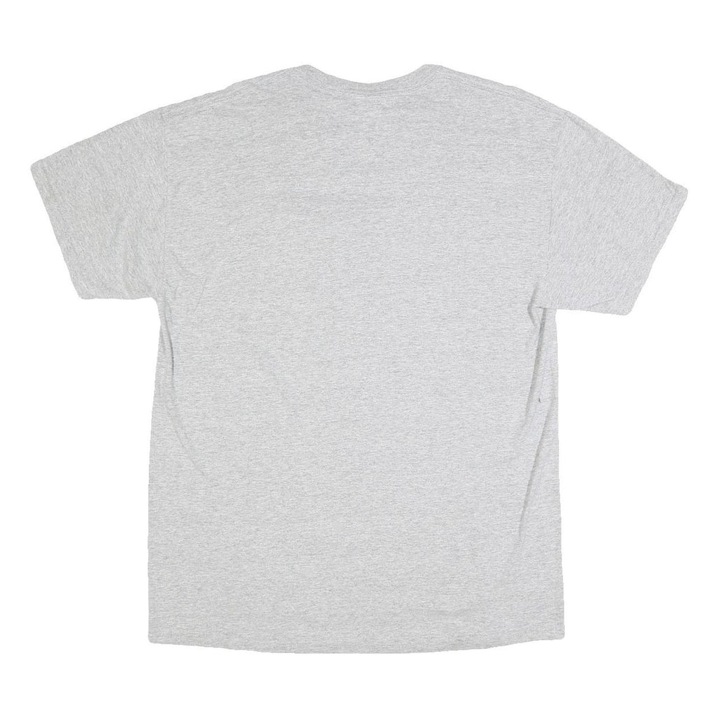 GILDAN Mens Grey Helena Husky Baseball T-Shirt L Short Sleeve Crew Neck Cotton