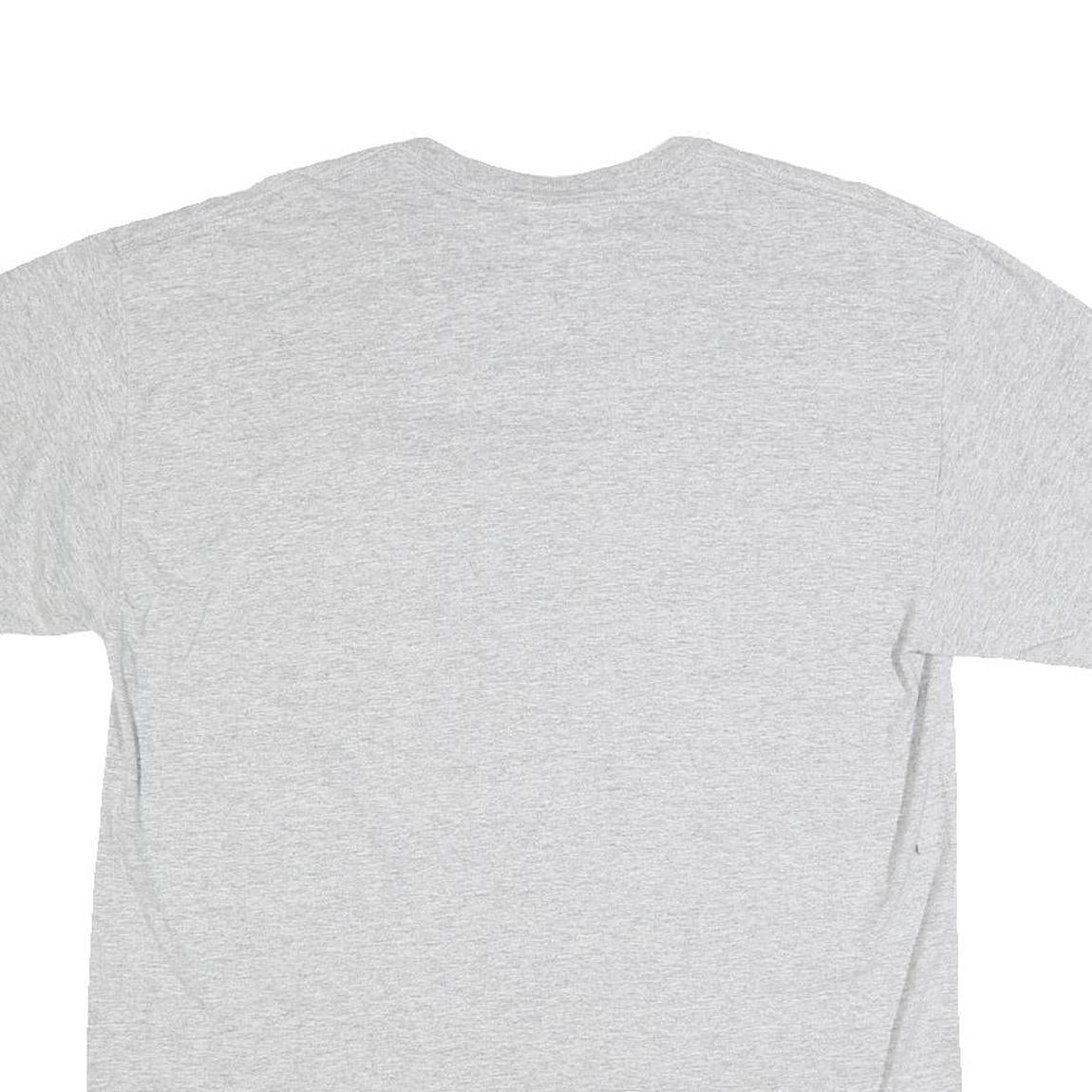 GILDAN Mens Grey Helena Husky Baseball T-Shirt L Short Sleeve Crew Neck Cotton