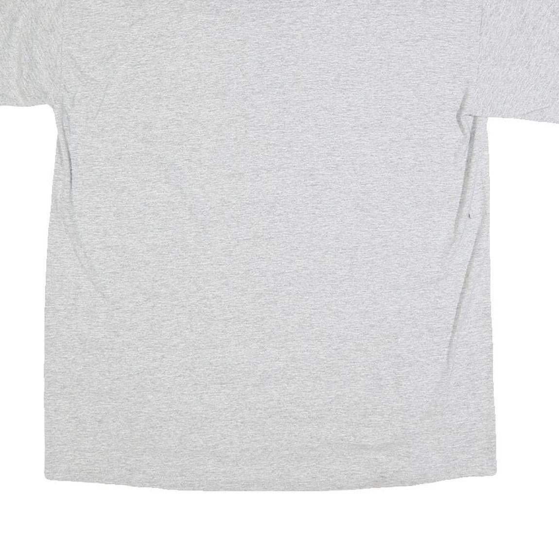 GILDAN Mens Grey Helena Husky Baseball T-Shirt L Short Sleeve Crew Neck Cotton