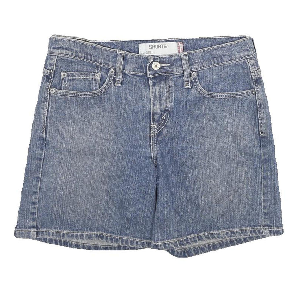 LEVI'S Womens Denim Blue Shorts M W32 Casual Cotton Blend Classic Fit