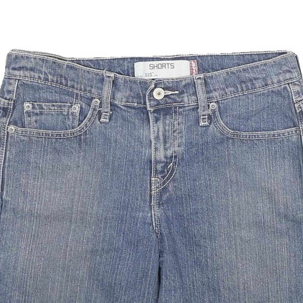 LEVI'S Womens Denim Blue Shorts M W32 Casual Cotton Blend Classic Fit