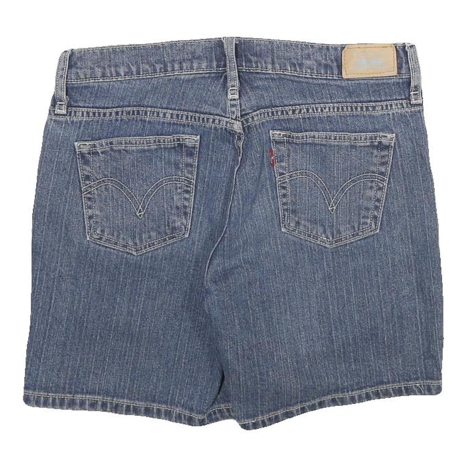 LEVI'S Womens Denim Blue Shorts M W32 Casual Cotton Blend Classic Fit
