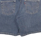 LEVI'S Womens Denim Blue Shorts M W32 Casual Cotton Blend Classic Fit