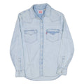 LEVI'S Womens Denim Shirt Blue Long Sleeve XS