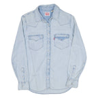 LEVI'S Womens Denim Shirt Blue Long Sleeve XS