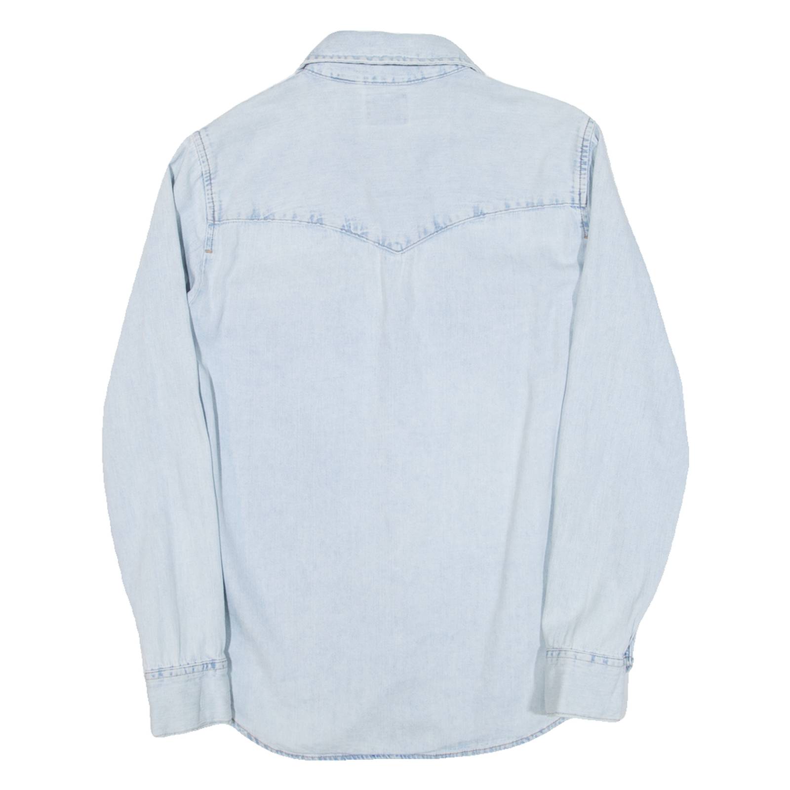 LEVI'S Womens Denim Shirt Blue Long Sleeve XS
