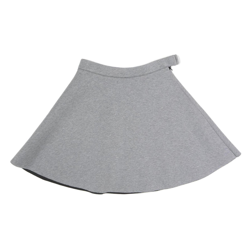 COS Womens Grey Flare Cotton Blend Skirt S Lightweight Soft Comfortable