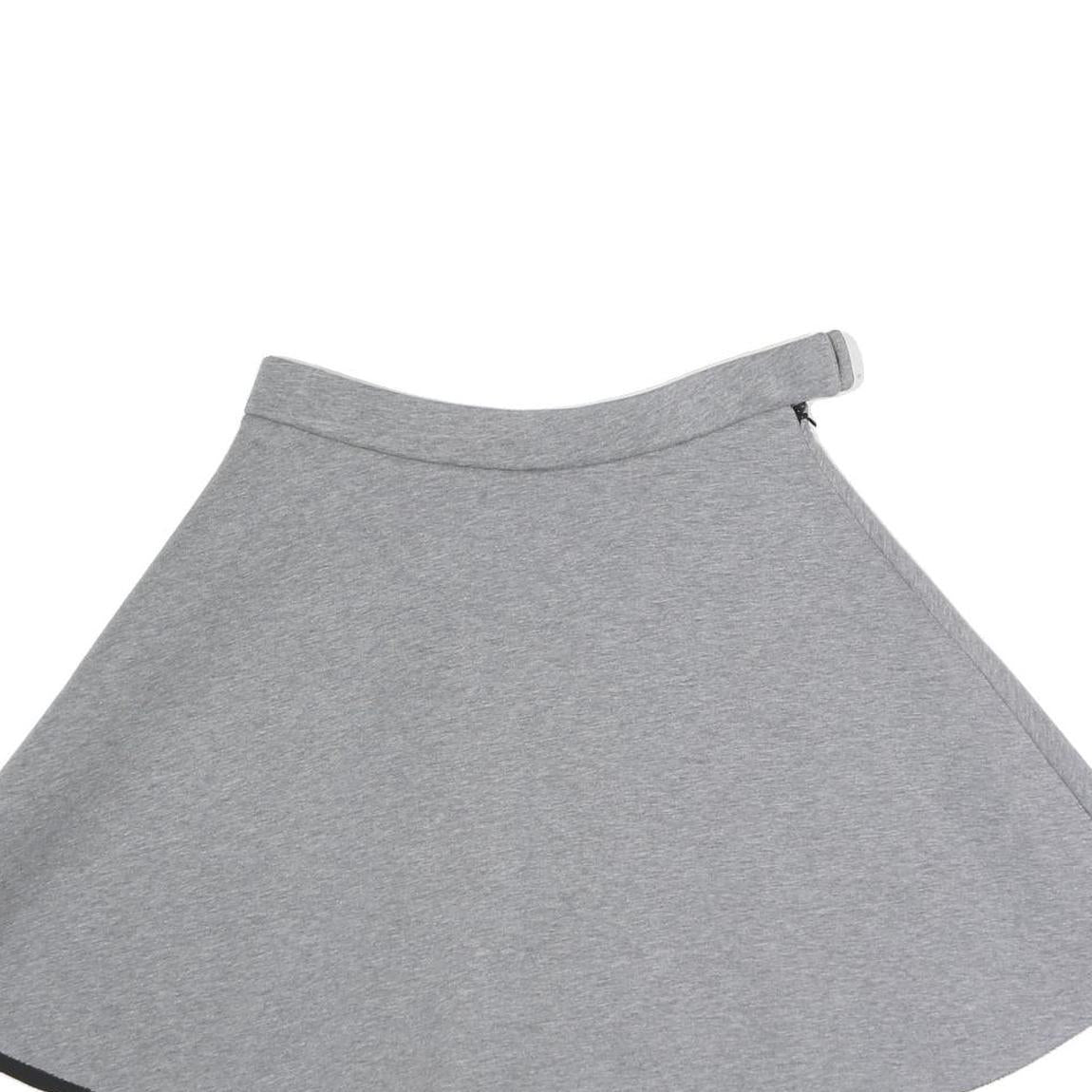 COS Womens Grey Flare Cotton Blend Skirt S Lightweight Soft Comfortable