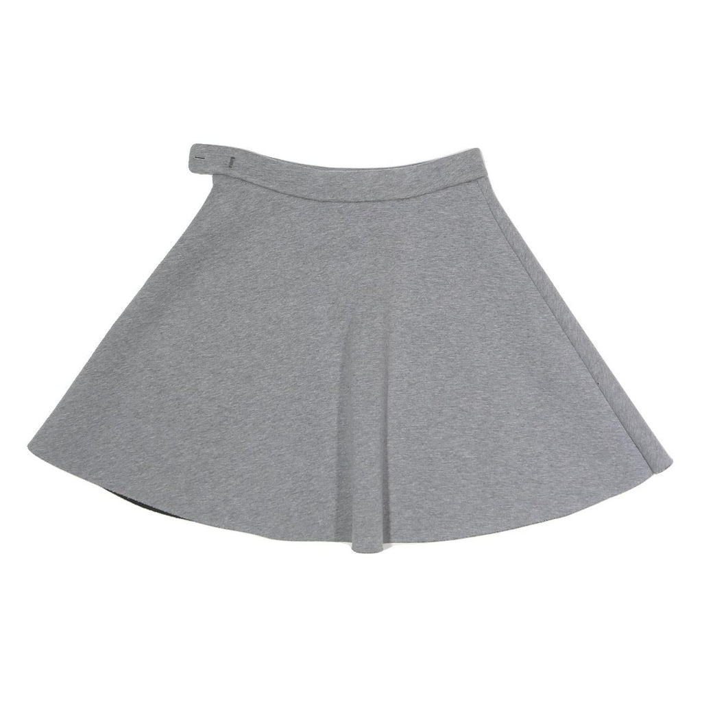 COS Womens Grey Flare Cotton Blend Skirt S Lightweight Soft Comfortable
