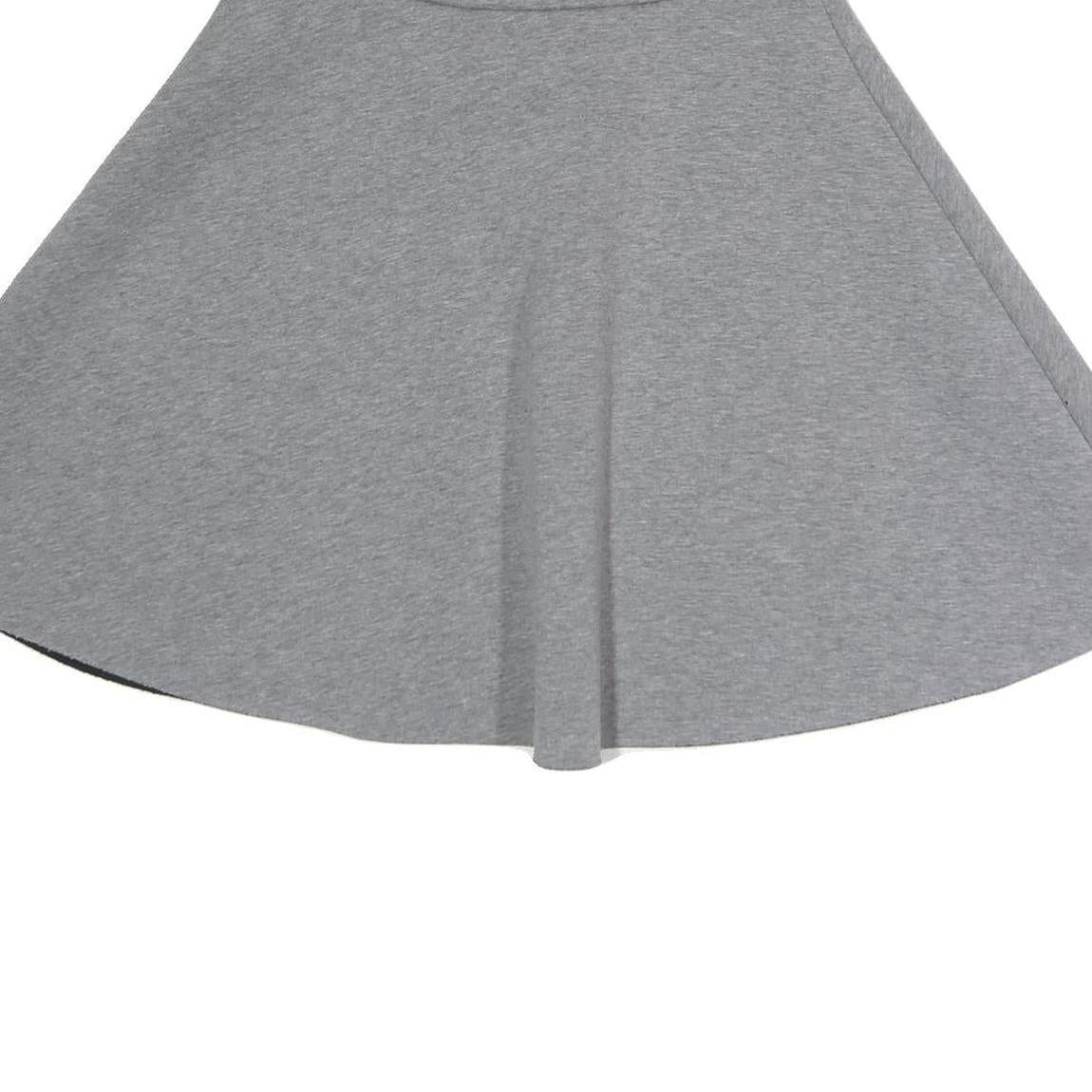 COS Womens Grey Flare Cotton Blend Skirt S Lightweight Soft Comfortable