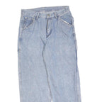 BLACK ICON Mens Jeans Blue Relaxed Straight Denim Light W30 L30 Casual Workwear