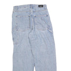 BLACK ICON Mens Jeans Blue Relaxed Straight Denim Light W30 L30 Casual Workwear