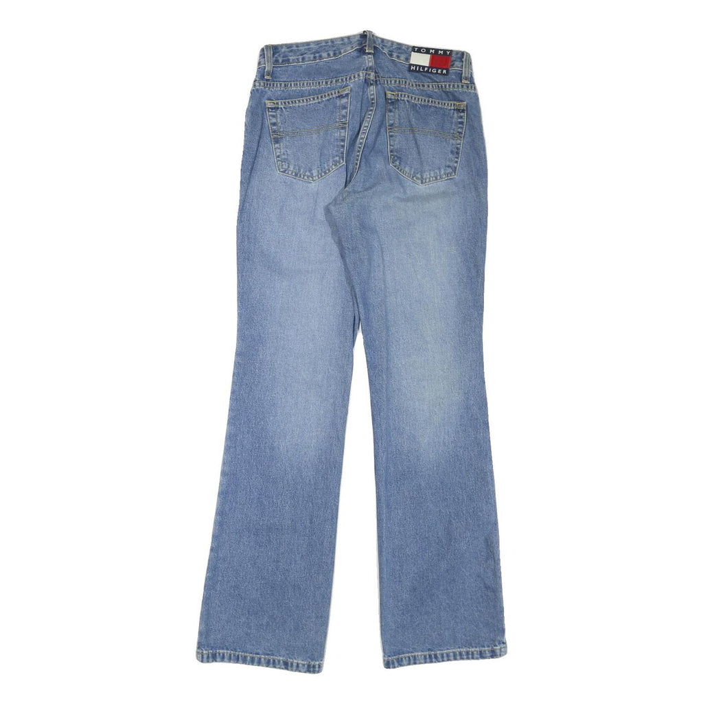 TOMMY HILFIGER Womens Regular Fit Blue Denim Jeans W30 L32 Classic Zip Pockets