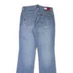 TOMMY HILFIGER Womens Regular Fit Blue Denim Jeans W30 L32 Classic Zip Pockets