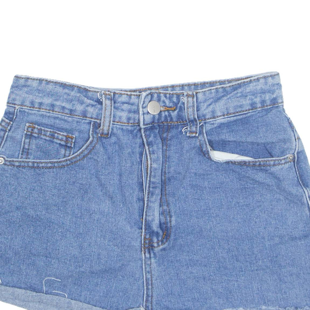 Cut Off Womens Denim Shorts Blue S W26