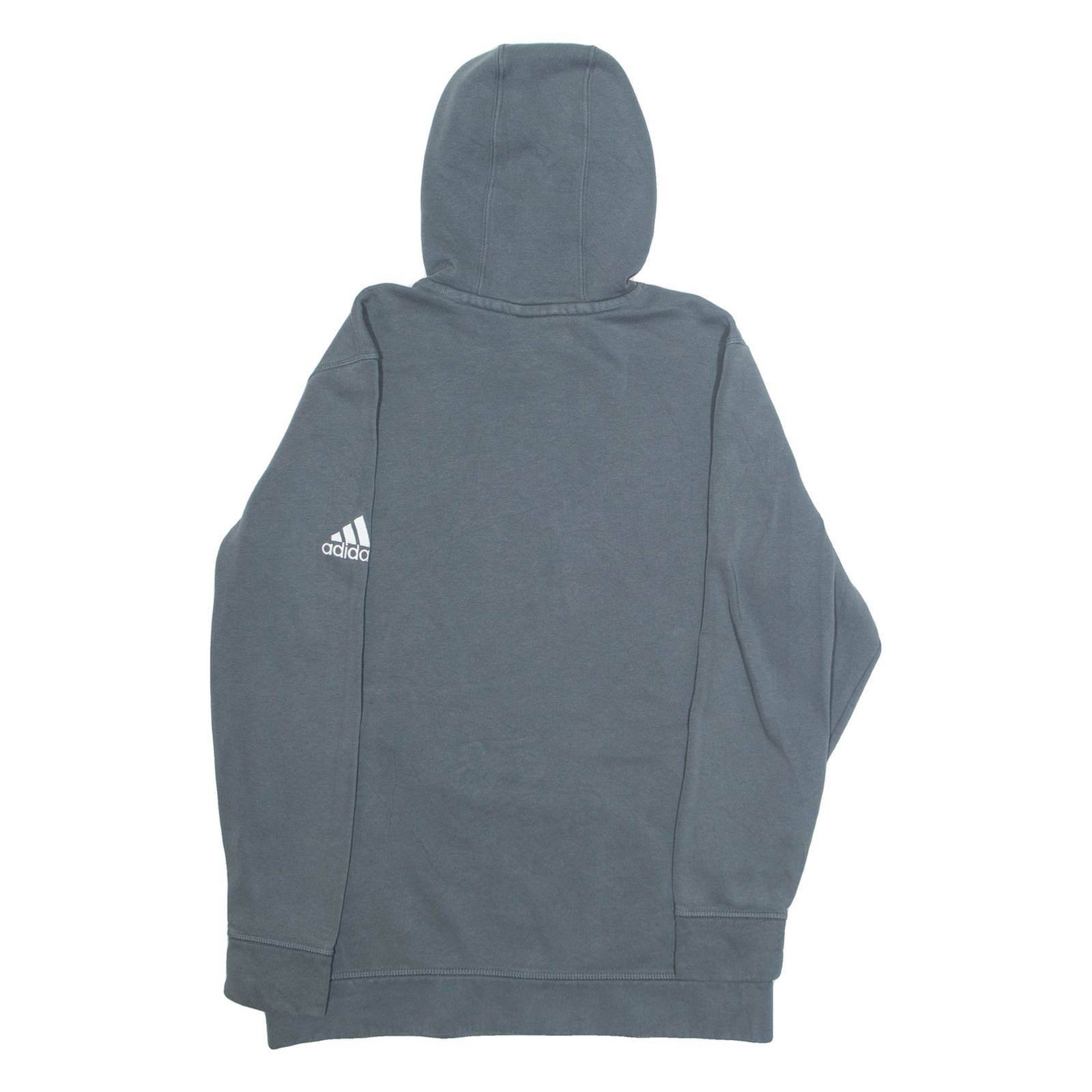 ADIDAS Mens Grey Hoodie L