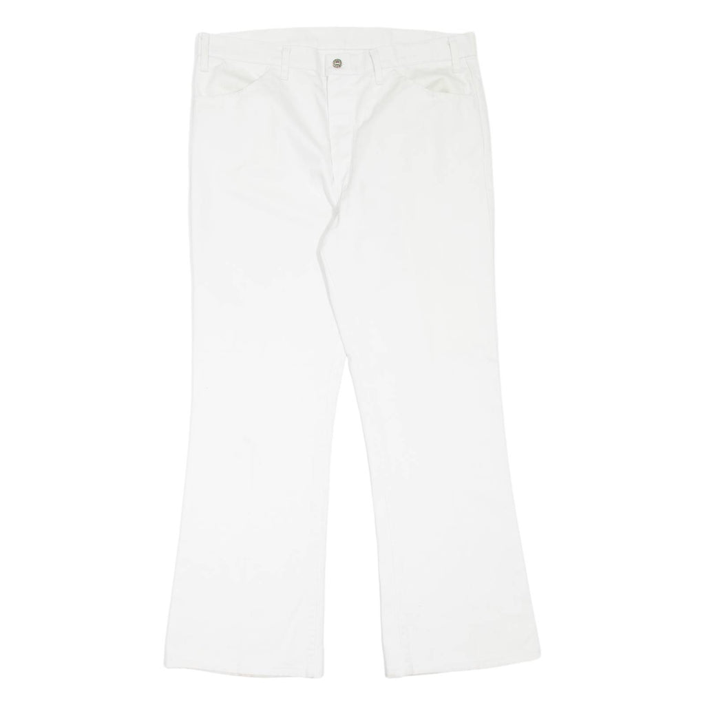 LEVI'S Sta-Prest Womens Jeans White Regular Bootcut 90s W38 L32