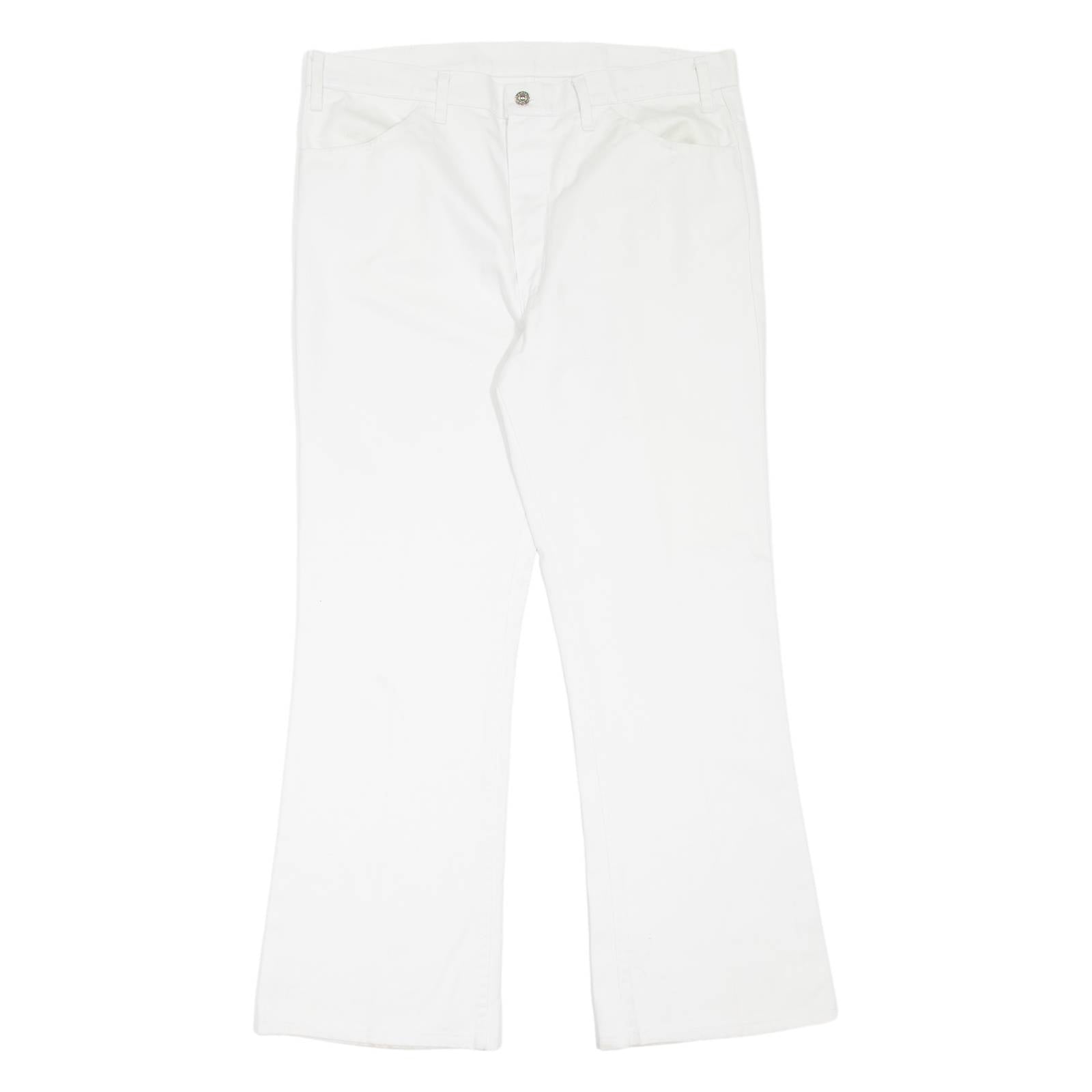 LEVI'S Sta-Prest Womens Jeans White Regular Bootcut 90s W38 L32