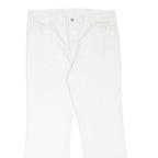 LEVI'S Sta-Prest Womens Jeans White Regular Bootcut 90s W38 L32