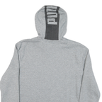 PUMA Mens Grey Cotton Blend Pullover Hoodie M Logo Print