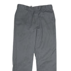 DICKIES Mens Polyester Blend Classic Grey Trousers W36 L32 Workwear Zip Closure