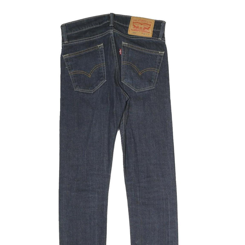 LEVI'S 510 Mens Jeans Blue Slim Skinny Denim Medium W28 L32 Zip Closure