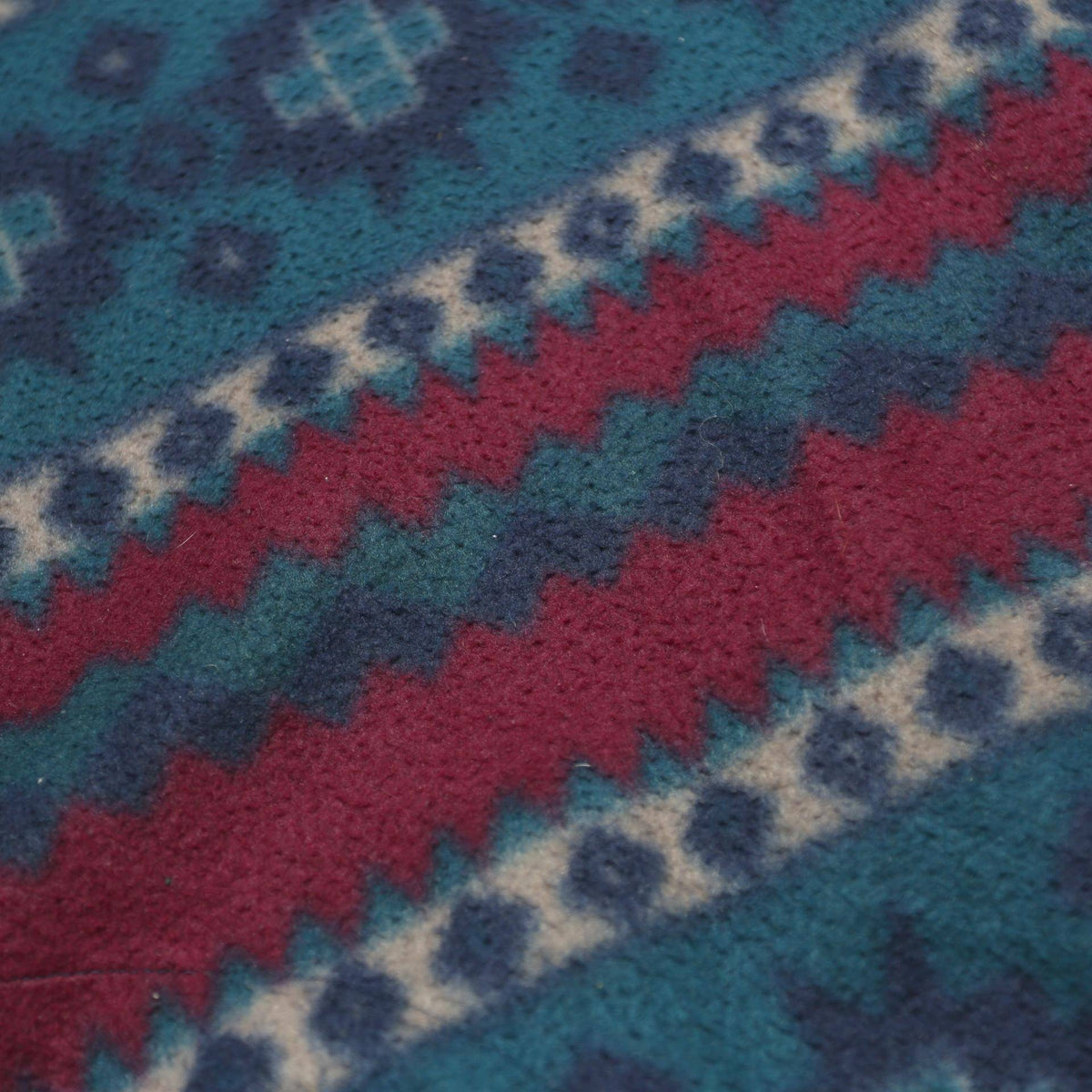 BUGLE BOY Mens Navy & Maroon Patterned Pullover Jumper M Vintage Winterwear