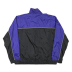 FILA Mens Purple & Black Polyester Blend Track Jacket XL Zip Plain Sportswear