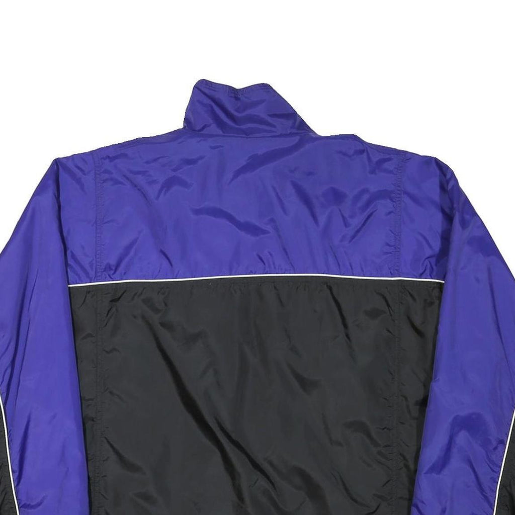 FILA Mens Purple & Black Polyester Blend Track Jacket XL Zip Plain Sportswear
