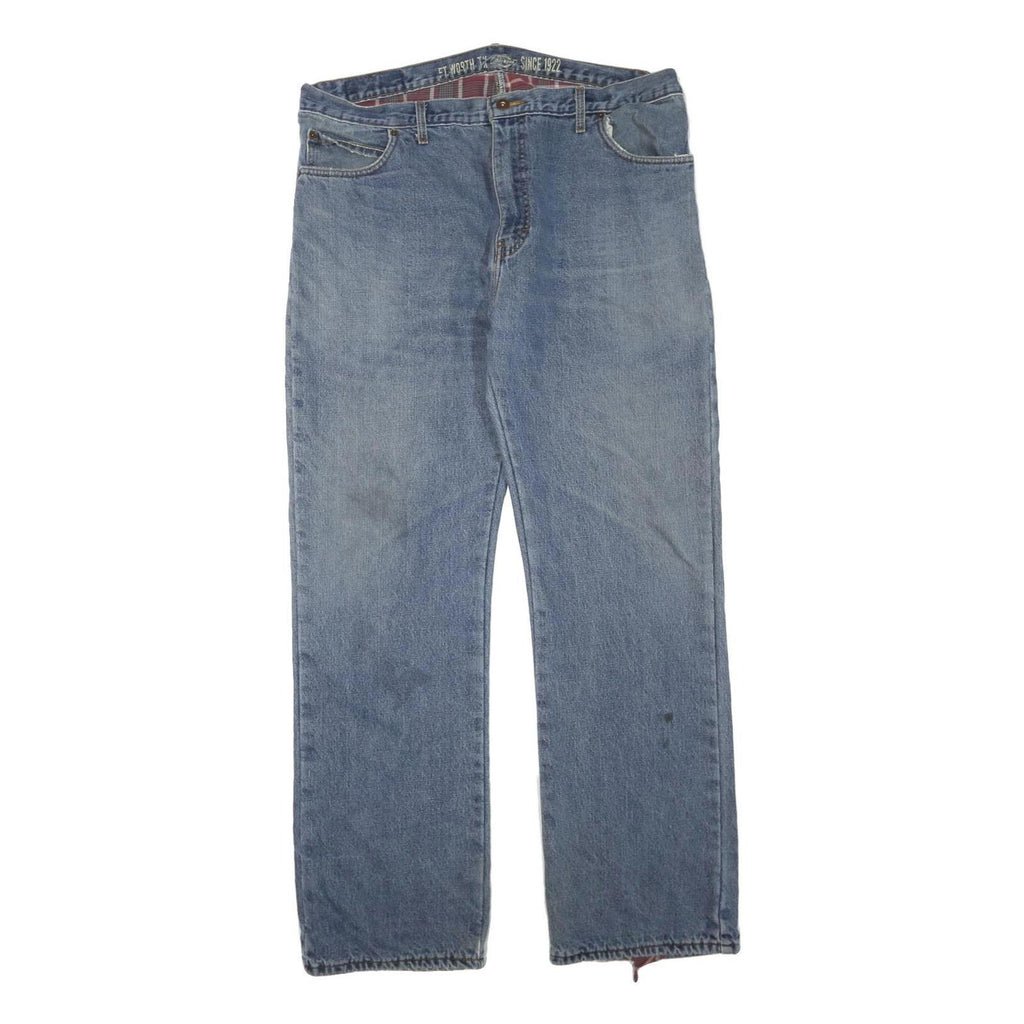 DICKIES Mens Jeans Regular Straight Denim Medium W40 L33 Workwear Zip Closure