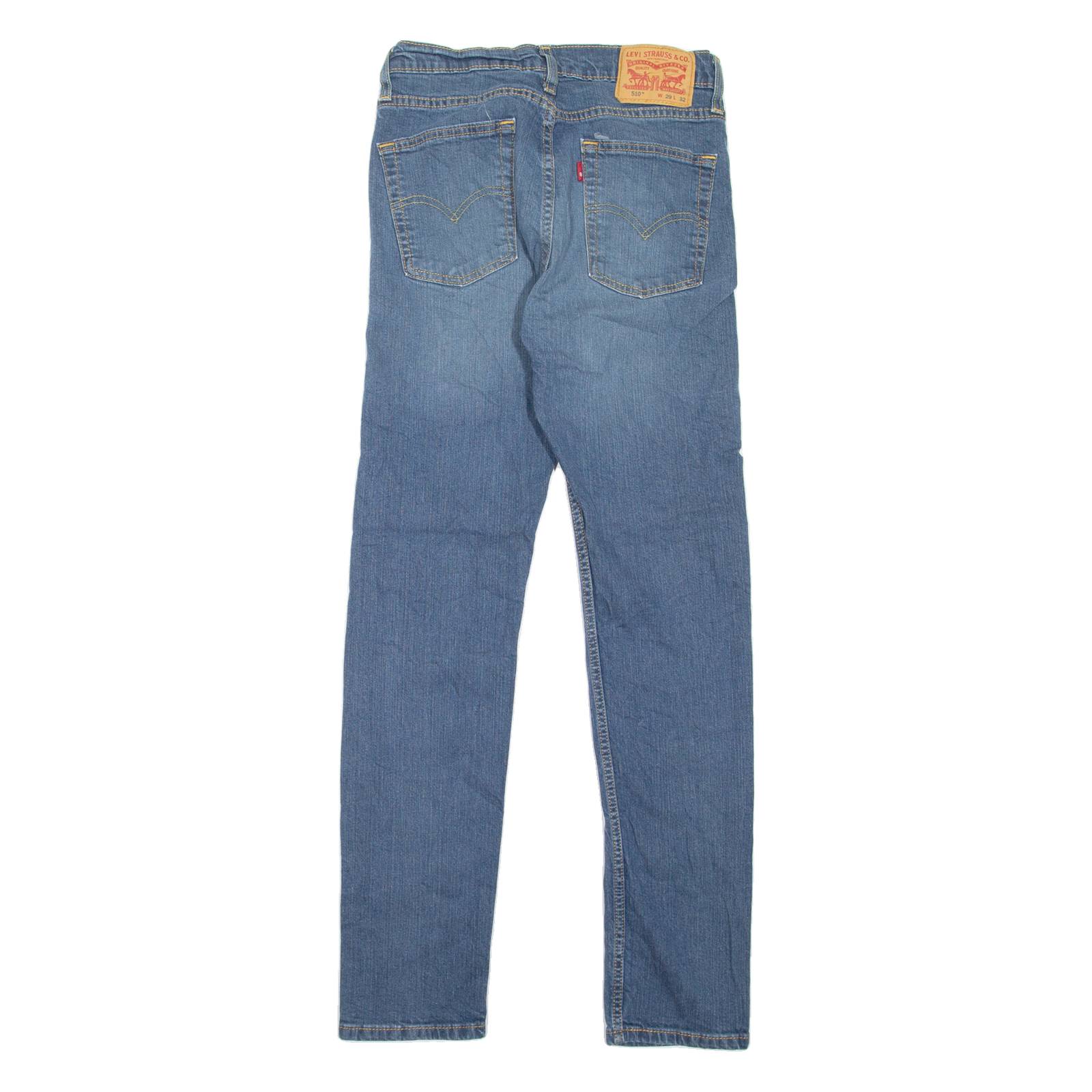 LEVI'S 510 Jeans Mens Blue Slim Skinny Stone Wash W29 L32