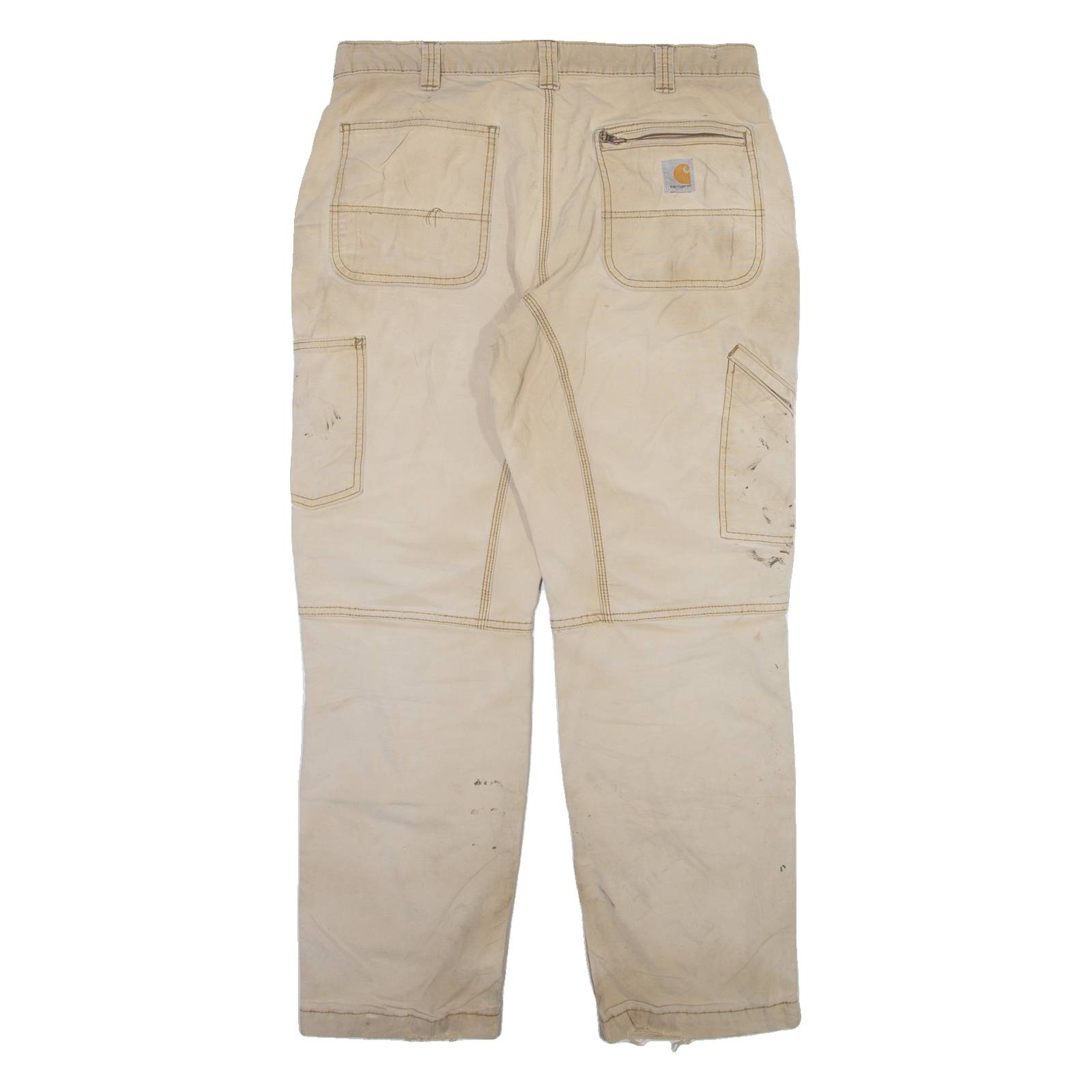 CARHARTT Mens Trousers Beige Relaxed Straight W36 L30