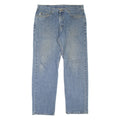 CARHARTT Workwear Mens Jeans Blue Regular Straight Stone Wash W36 L31