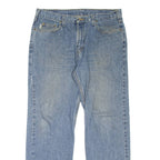 CARHARTT Workwear Mens Jeans Blue Regular Straight Stone Wash W36 L31