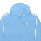 ADIDAS ORIGINALS Mens Blue Pullover Hoodie XL Three Stripe Classic