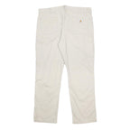 CARHARTT Mens Cotton Twill Beige Relaxed Straight Trousers W40 L32 Workwear