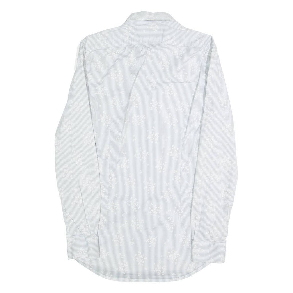 DIESEL Slim Fit Mens Shirt Blue Floral Long Sleeve S