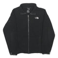 THE NORTH FACE Boys Black Fleece Zip Jacket L Outdoor Casual Warm Layer