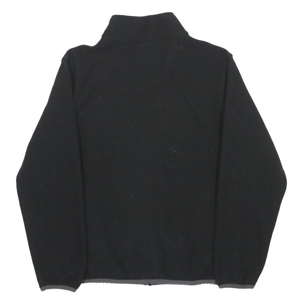 THE NORTH FACE Boys Black Fleece Zip Jacket L Outdoor Casual Warm Layer