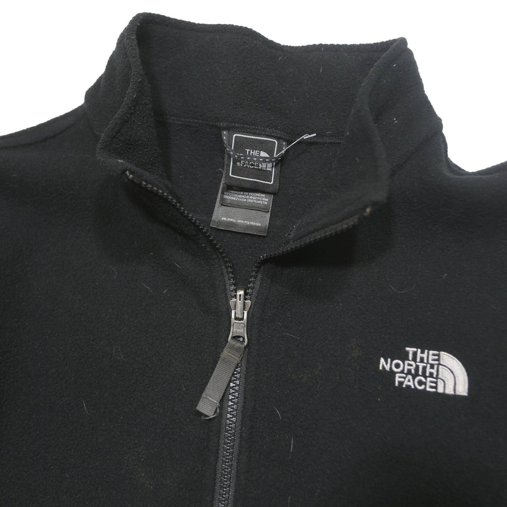 THE NORTH FACE Boys Black Fleece Zip Jacket L Outdoor Casual Warm Layer