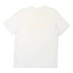 ADIDAS ORIGINALS Mens White & Yellow Logo Classic T-Shirt M Short Sleeve Crew