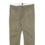 LEE Mens Slim Beige Cotton Blend Trousers W34 L27 Zip Closure Stylish