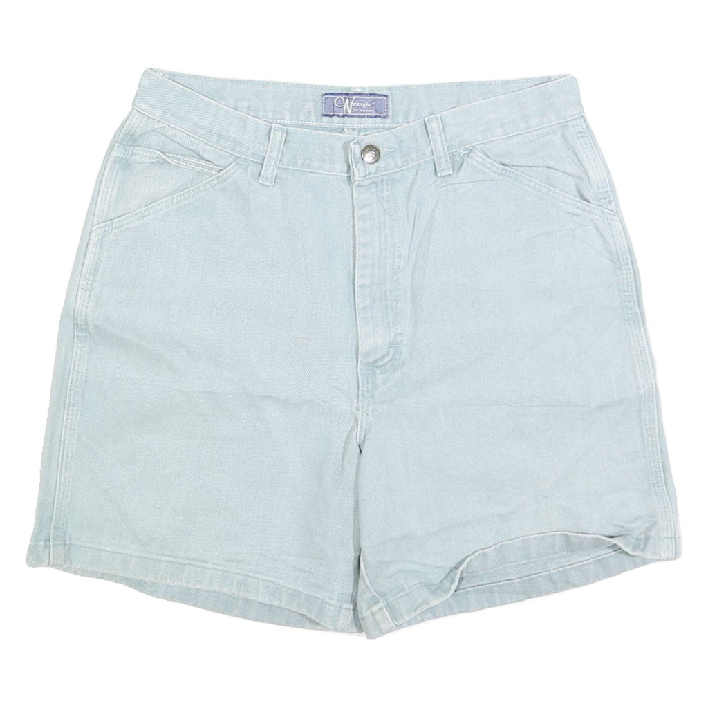 WRANGLER Womens Shorts Blue Casual Plain M W30 Denim 90s Style