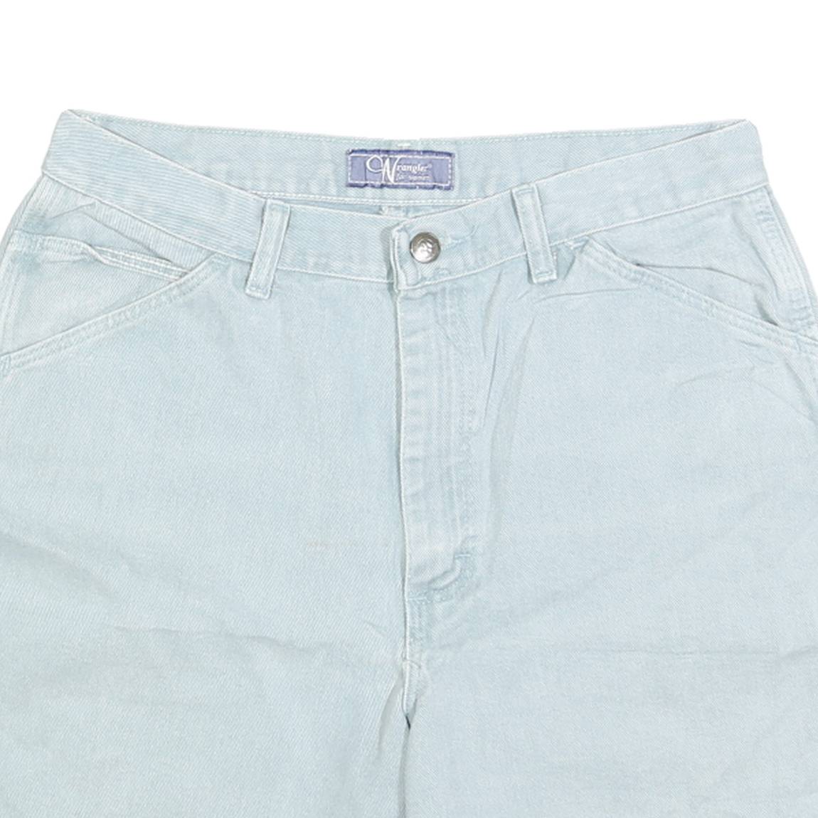 WRANGLER Womens Shorts Blue Casual Plain M W30 Denim 90s Style
