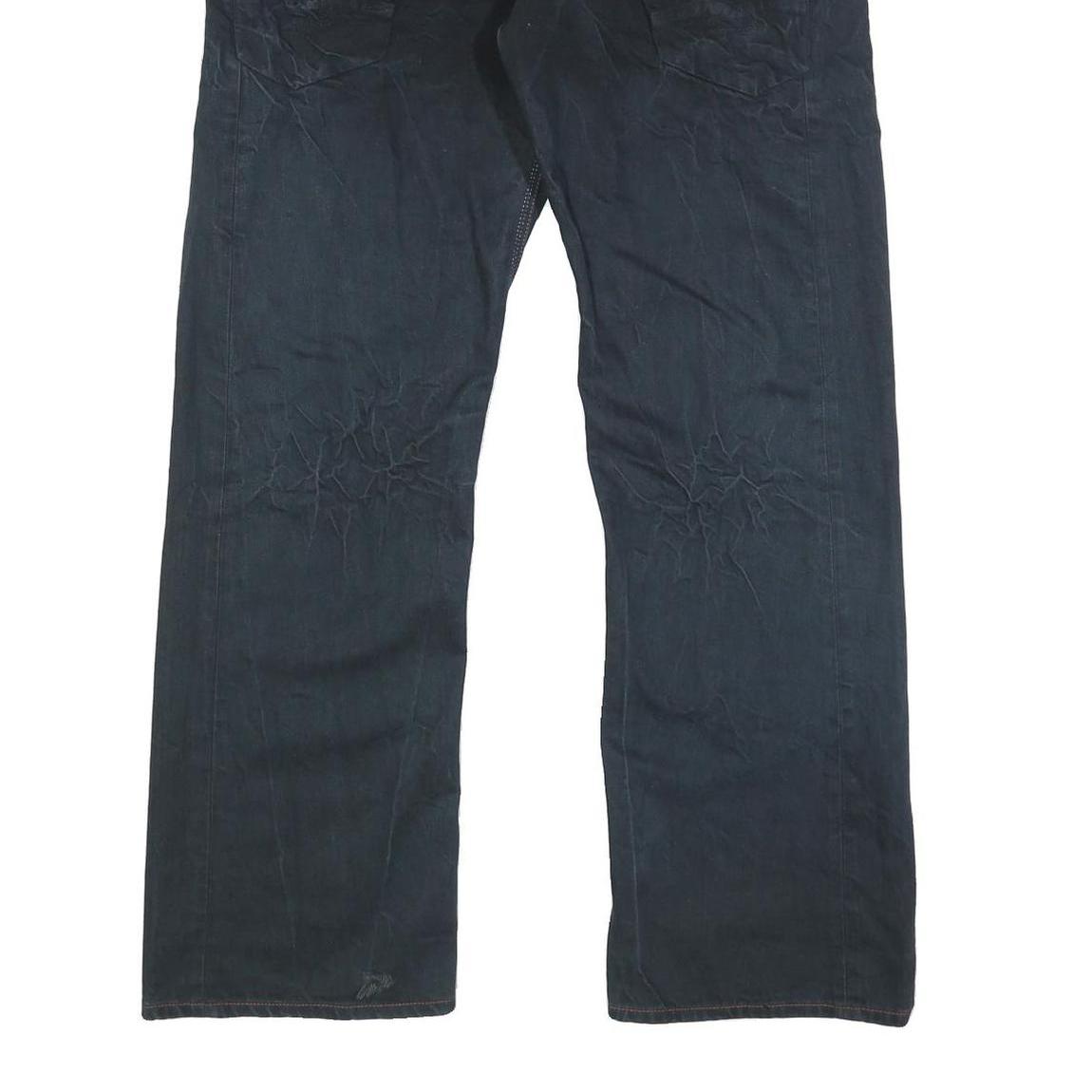 REPLAY Mens Jeans Blue Relaxed Straight Denim W34 L32 Button Closure Casual