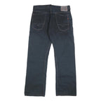 REPLAY Mens Jeans Blue Relaxed Straight Denim W34 L32 Button Closure Casual