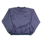 FORRESTER'S Check Training Mens Sweatshirt Blue V-Neck 90s L